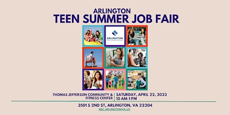 Imagen principal de 2023 Arlington Teen Summer Job Fair- Teen Registration