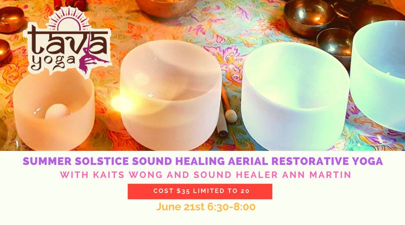 Summer Solstice Sound Healing Aerial Restorative Yoga