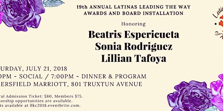 19th Annual Latinas Leading the Way Awards & Board Installation