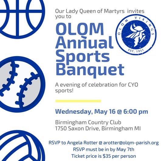 OLQM CYO Sport Banquet