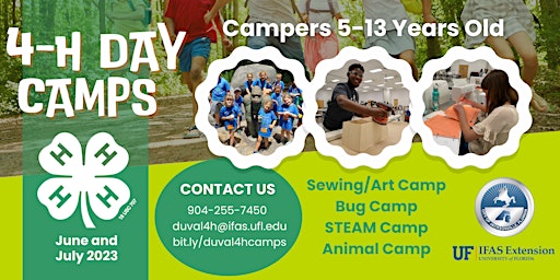 Duval 4-H Summer Day Camps 2023 primary image