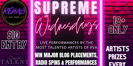 Supreme Wednesdays | open mic show with prizes