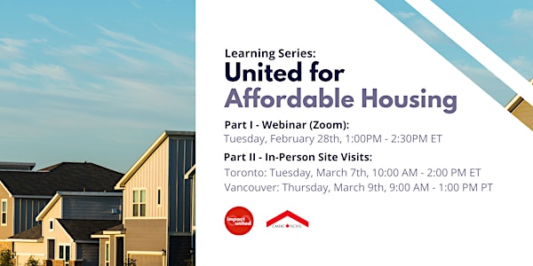 Impact United x CMHC Learning Series: United for Affordable Housing