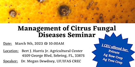 Imagen principal de Management of Citrus Fungal Diseases Seminar