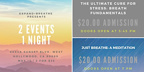 THE ULTIMATE CURE FOR STRESS:BREATHING FUNDAMENTALS+JUST BREATHE Meditation primary image