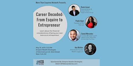 Career Decoded: From Esquire to Entrepreneur primary image