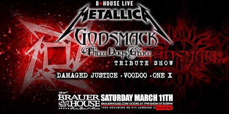 Damaged Justice, Voodoo, One-X: Tributes to Metallica, Godsmack & more