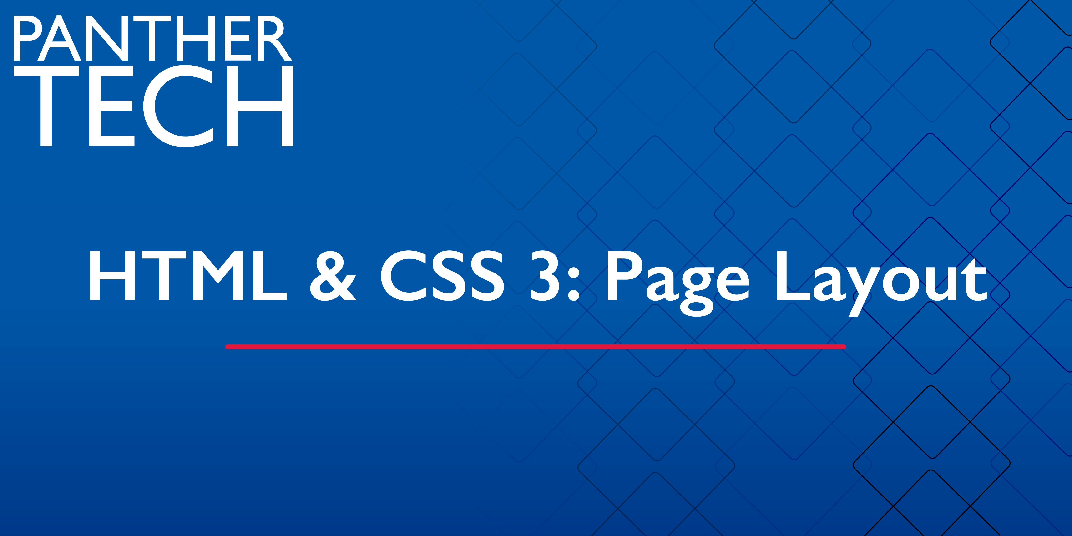 HTML & CSS 3: Page Layout - Atlanta - Classroom South - Room 403