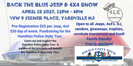 Image principale de Back the Blue Jeep & 4x4 Show