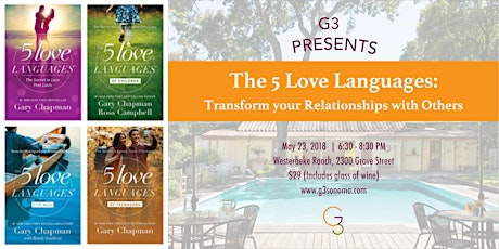 G3 Speaker Series: The 5 Love Languages primary image