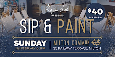 Imagem principal de Sip & Paint at Milton Common (Textured Painting)