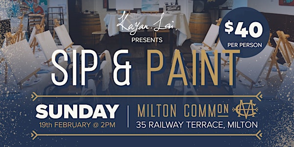 Sip & Paint at Milton Common (Textured Painting)