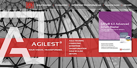 SAFe Agile Certificaiton Training Washington DC Advanced Scrum Master Aug 2-3 primary image