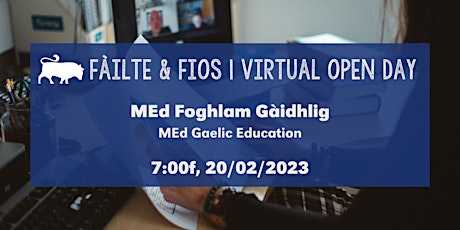 MEd Foghlam Gàidhlig – Open Day Webinar primary image
