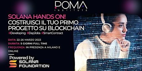 Immagine principale di SOLANA HANDS ON! Costruisci il tuo primo progetto su Blockchain 