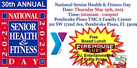 National Senior Day and Expo at The YMCA Pembroke (Thursday, May 25th)