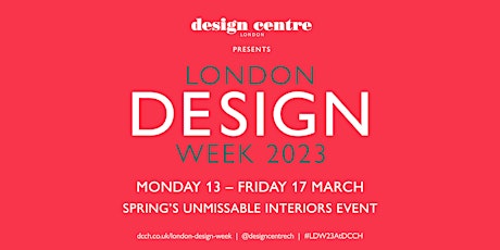 Primaire afbeelding van London Design Week 2023 - Conversations In Design