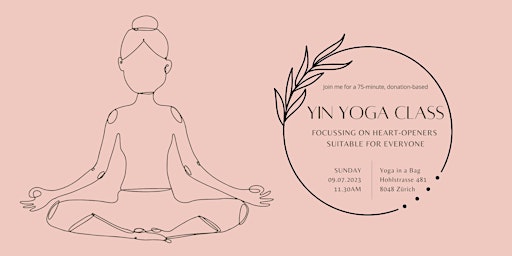 Yin Yoga | Heart-opener sequence | Donation-based class