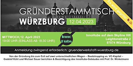 Gründerstammtisch Würzburg 12. April 2023