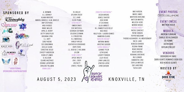 Rockin' Romance Readers Author Event 2023 - Knoxville, TN
