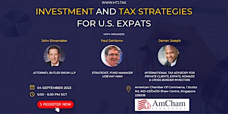 In Person - Investment and Tax Strategies for US Expats