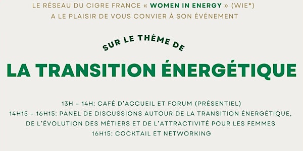 EN LIGNE- La place des femmes dans les métiers de la transition énergétique