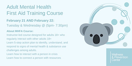 Adult Mental Health First Aid Virtual Training