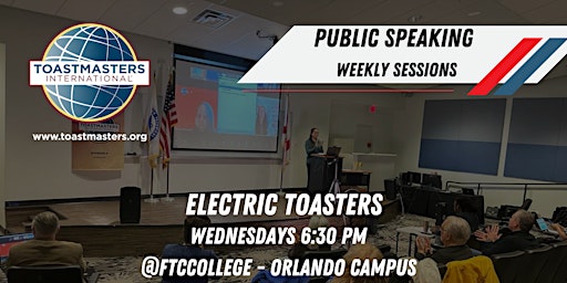 Toastmasters Orlando Public Speaking Weekly Training - Electric Toasters primary image