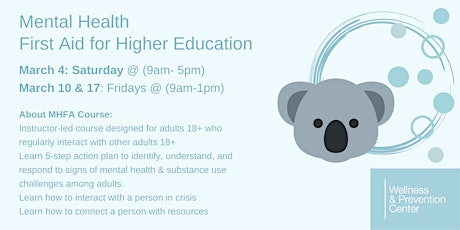 Mental Health First Aid for Higher Education