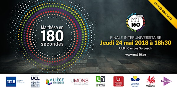 Ma Thèse en 180 Secondes Belgique - Finale interuniversitaire