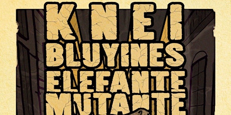 Imagen principal de Rocanrol en vivo! Los Bluyines - Knei - Elefante Mutante