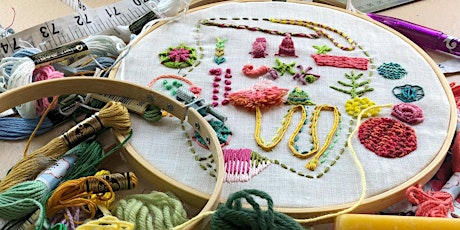 Embroidery Workshops - Stitch + Sip