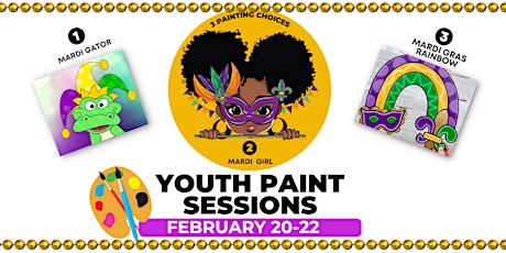 Mardi Gras Break Paint Sessions for Kids - Wed primary image