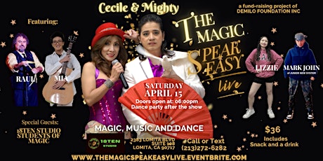 Cecile and Mighty "The Magic Speakeasy" Live primary image