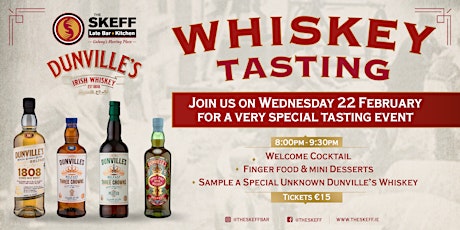 Dunville's Whiskey Tasting Evening
