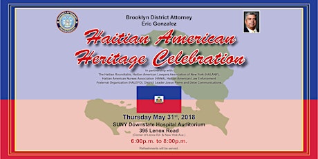 Brooklyn District Attorney Eric Gonzalez’s Haitian American Heritage Celebration primary image
