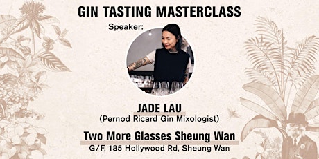 [Wine Tasting] Gin Tasting Masterclass (Sheung Wan 28-Feb)