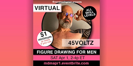 Men Drawing Men (VIRTUAL) SAT Apr 1, 2-4p ET(NYC)