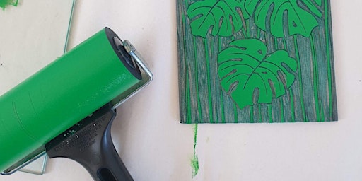 Botanical Linocut Printing with ejsparkles primary image