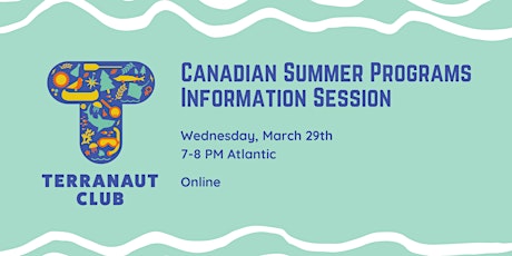 Summer Program Info Session - March 29