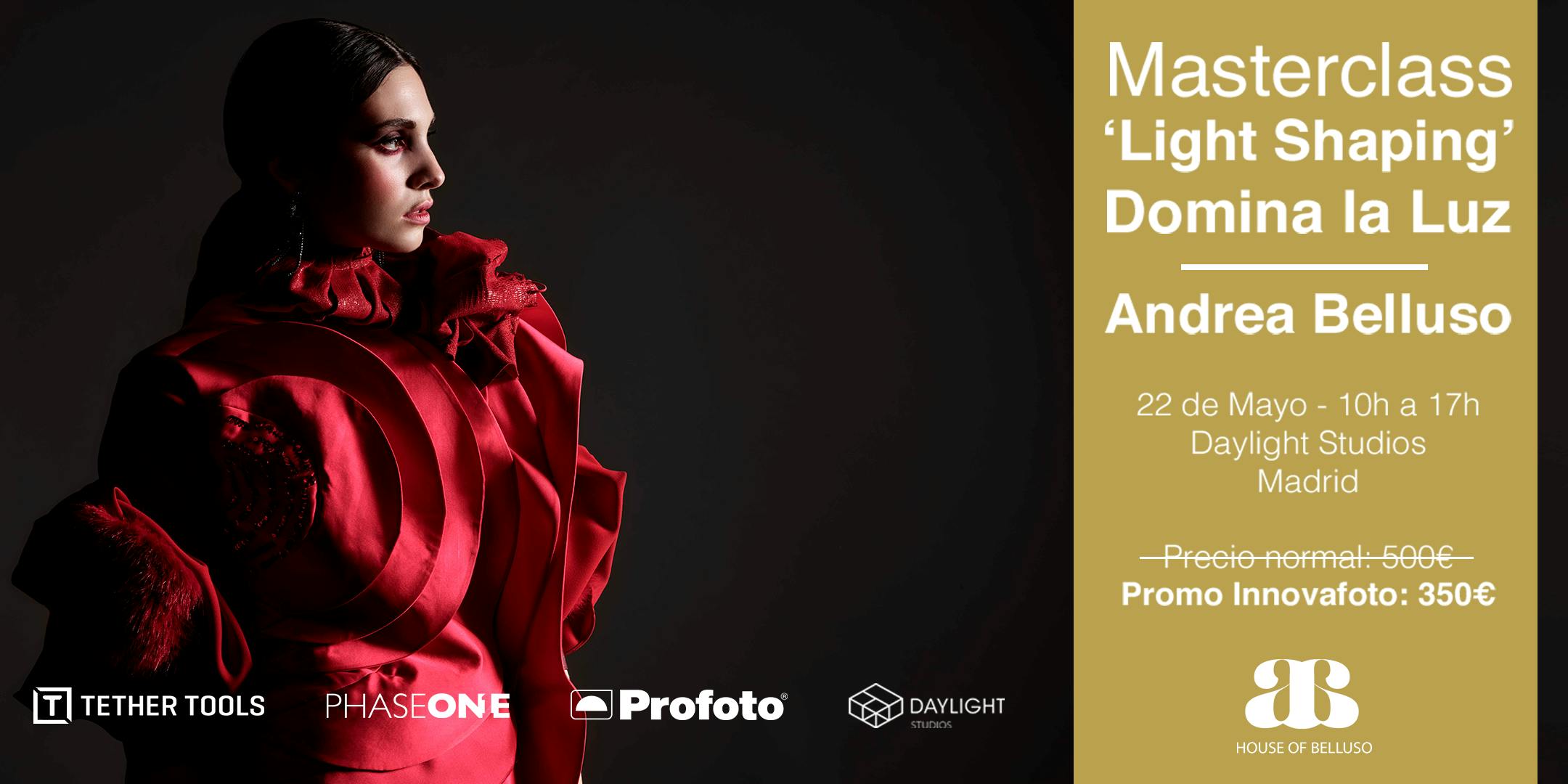 Masterclass:‘Light Shaping’ o Dominar la Luz (Madrid)