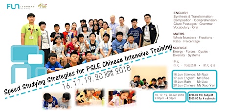 Speed Studying Strategies for PSLE Chinese Intensive Training primary image