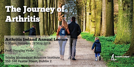 The journey of arthritis - Arthritis Ireland Annual lecture 2018 primary image