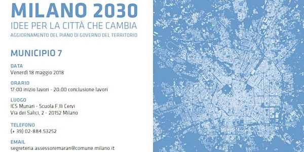 Milano 2030. Idee per la città che cambia. Municipio 7