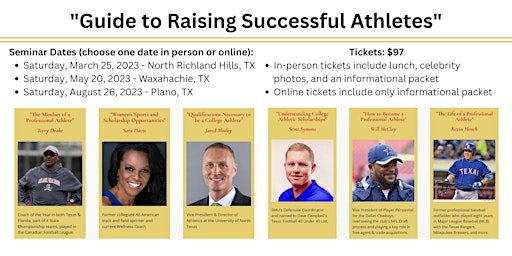 "Guide to Raising Successful Athletes" on Saturday, August 26, 2023