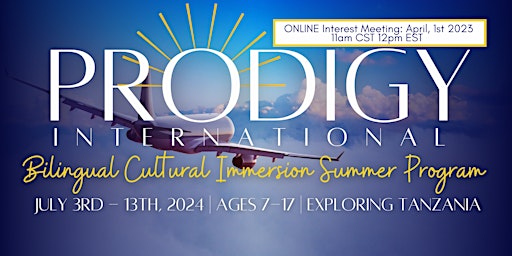 PRODIGY International Summer Program : Interest Meeting