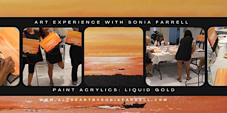 'Liquid Gold' Art Experience with  Sonia Farrell: Creative Hearts Art