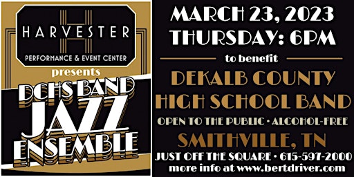 DCHS Fighting Tiger Band Jazz Ensemble Benefit Concert at the Harvester