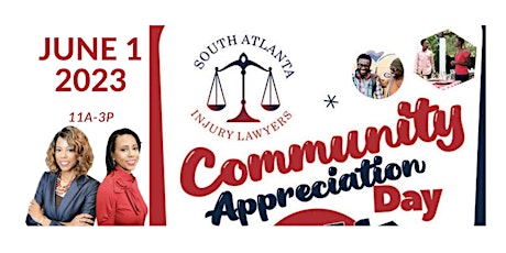 REGISTER South Atlanta Injury Lawyers COMMUNITY APPRECIATION DAY