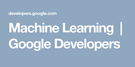 Immagine principale di Google Machine Learning Crash Course 
